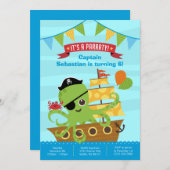 Jongen Birthday-uitnodigingen Kaart (Voorkant / Achterkant)