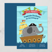 Jongen Birthday-uitnodigingen Kaart (Voorkant / Achterkant)