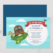 Jongen Birthday-uitnodigingen Kaart (Voorkant / Achterkant)