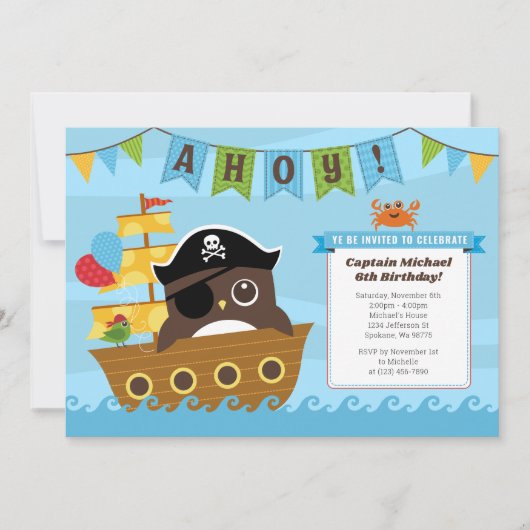 Jongen Birthday-uitnodigingen Kaart (Voorkant)