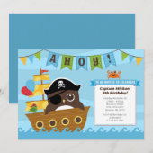 Jongen Birthday-uitnodigingen Kaart (Voorkant / Achterkant)