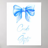 JONGEN BLAUW BOOG KAARTEN EN GESCHENKEN POSTER (Voorkant)