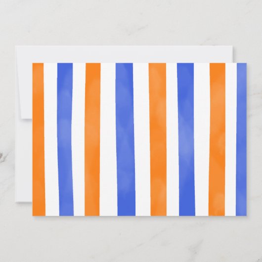 Jongen Blauw en Sinaasappel Dart Pistool Foto Kaart (Achterkant)