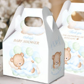 Jongen Blauw Groen Beer Baby shower Favor Box Bedankdoosjes
