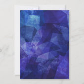 Jongen Blauw Wit 4e Verjaardag Kaart (Achterkant)