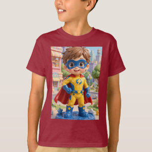 Jongen Bliksem Superheld Origineel Karakter 3D T-shirt