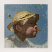 Jongen Blowing Bubbles (door Paul Peel) Legpuzzel (Verticaal)