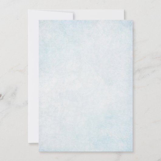 Jongen Blue Angel Baptism Uitnodigingen in het Spa (Achterkant)