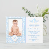 Jongen Blue Baptism-uitvindingen Kaart (Staand voorkant)