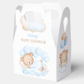 Jongen Blue Beer Baby shower Favor Box Bedankdoosjes (Geopend)
