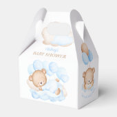 Jongen Blue Beer Baby shower Favor Box Bedankdoosjes (Voorkant Zijde)