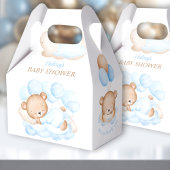 Jongen Blue Beer Baby shower Favor Box Bedankdoosjes