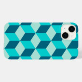 Jongen Blue Building Blocks naadloos patroon Case-Mate iPhone Case (Achterkant (horizontaal))