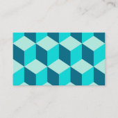 Jongen Blue Building Blocks naadloos patroon Visitekaartje (Voorkant)