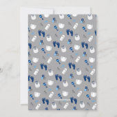 Jongen! Bodysuit babykleding uitnodiging tot douch (Achterkant)