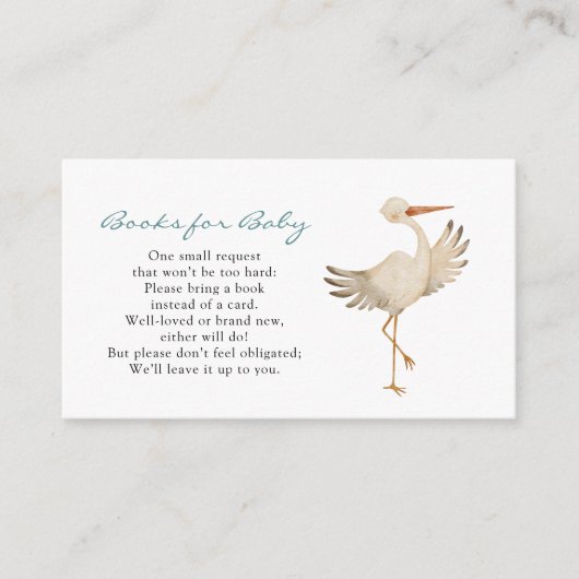 Jongen boeken voor Baby Informatiekaartje (Voorkant)