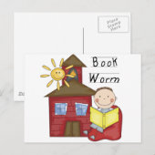 Jongen BoekwormT-shirts en cadeautjes Briefkaart (Voorkant / Achterkant)