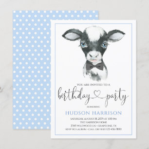 Jongen Boerderij Birthday Party-uitnodigingen Kaart