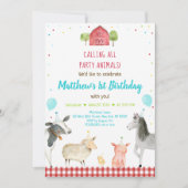 Jongen Boerderij Dierendag Kaart (Voorkant)