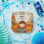 Jongen Boerderij Kind Onze kleine pompoen draait e Papieren Bordje (Feest)