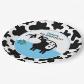 Jongen Boerderij Koe Birthday Paper Bord / Elke le (Gekanteld)