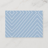 Jongen Boho Blue Diaper Raffle Enclosure Card Informatiekaartje (Achterkant)