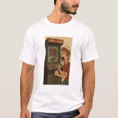 Jongen boos op Arcade-machine | AI Art T-shirt (Voorkant)
