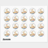 Jongen Bosherten Baby Shower Stickers (Vel)