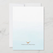 Jongen Bosland Geweibabyfeest Kaart (Achterkant)