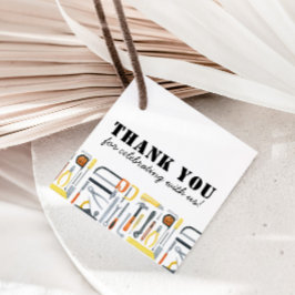 Jongen Bouwer Verjaardag Bedankjes Labels