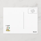 Jongen Bouwt Briefkaart (Achterkant)