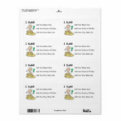 Jongen Bouwt Etiket (Full Sheet)