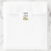 Jongen Bouwt Hart Sticker (Tas)