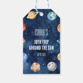 Jongen Buiten de Ruimte 10e Reis Rond de Zon Verja Cadeaulabel