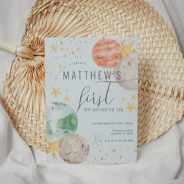 Jongen buitenruimte eerste uitnodiging op zaterdag