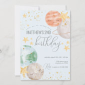 Jongen Buitenspatie Uitnodiging (Voorkant)