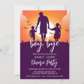 Jongen Bye echtscheiding Party uitnodiging (Voorkant)