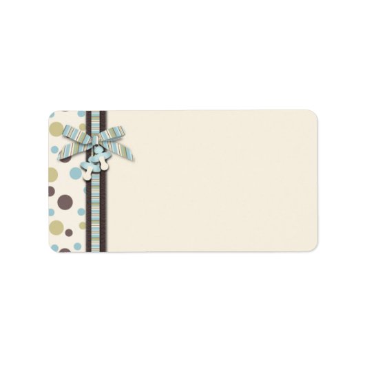 Jongen cadeau label (Voorkant)