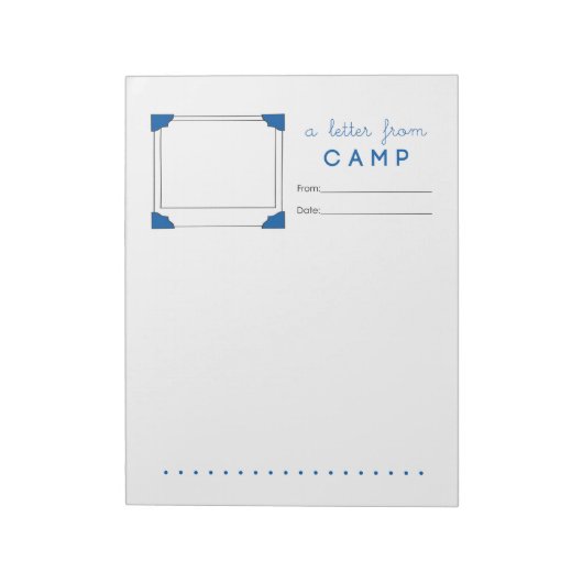 Jongen Camp Stationery Camp Letter Notitieblok (Linkerzijde)