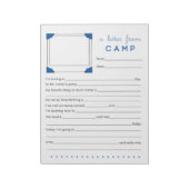 Jongen Camp Stationery Letter van Camp Notitieblok (Linkerzijde)