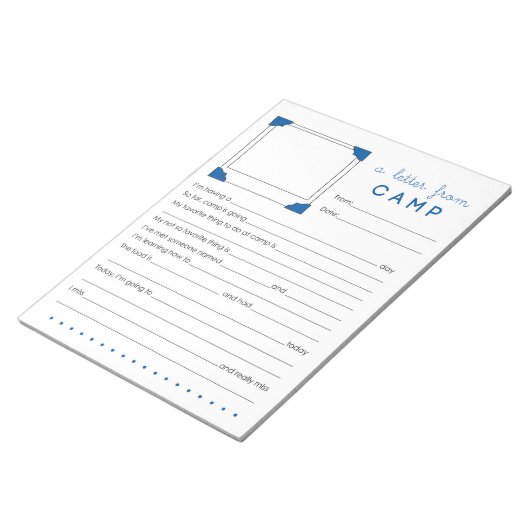 Jongen Camp Stationery Letter van Camp Notitieblok (Schuin)