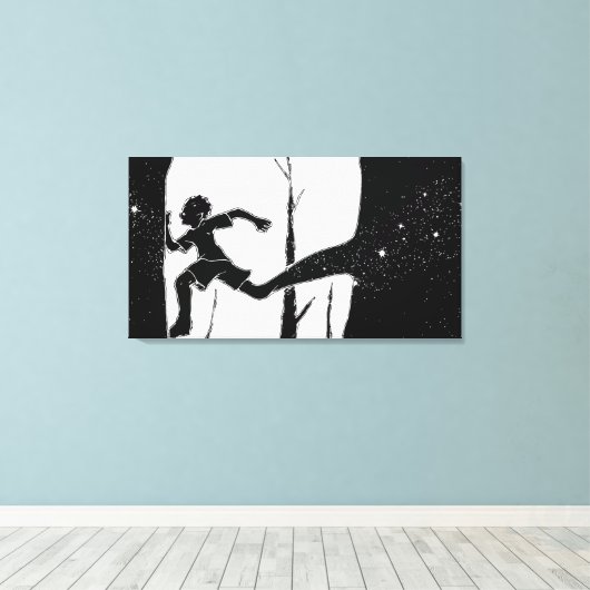 jongen canvas afdruk (Insitu (Houten vloer))