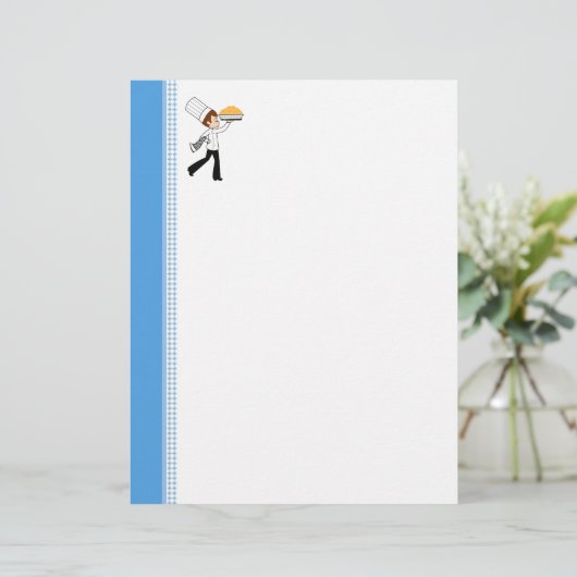 Jongen Chef Art Recipe Pages (Staand voorkant)