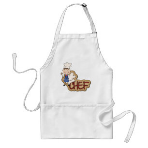 Jongen Chef - Witte T-shirts en cadeautjes Standaard Schort