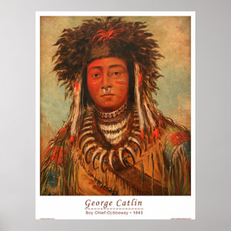Jongen Chief Ojibbeway Poster
