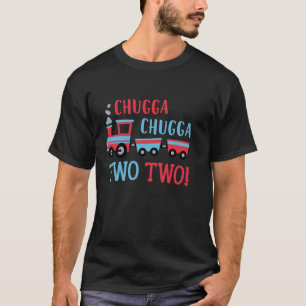 Jongen Chugga Chugga Two Two Trein Familie Matchin T-shirt
