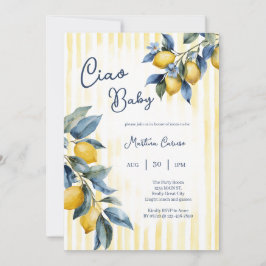 Jongen Citroen Ciao Baby Italiaanse Baby Shower Kaart