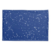 Jongen Constellatie Blauw Wit Sterrennacht Sky Kussensloop (Achterkant-Links)