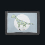Jongen Cool Doodle Jurassic Dinosaur met naam Drievoud Portemonnee<br><div class="desc">Dit coole ontwerp maakt deel uit van een collectie met schattige dinosaurussen voor kleine zoetjes en accessoires. Het ontwerp van deze kinderen is voorzien van een hand getrokken jurassic doedle dinosaurus en kan worden gepersonaliseerd met de naam van je zoon. Ideaal voor de eerste portemonnee van je kind. Bekijk onze...</div>