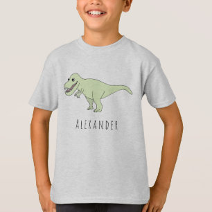 Jongen Cool Doodle T-Rex Dinosaur met naam T-shirt